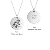 Personalized Mother and Daughter Photo Necklace Necklace.